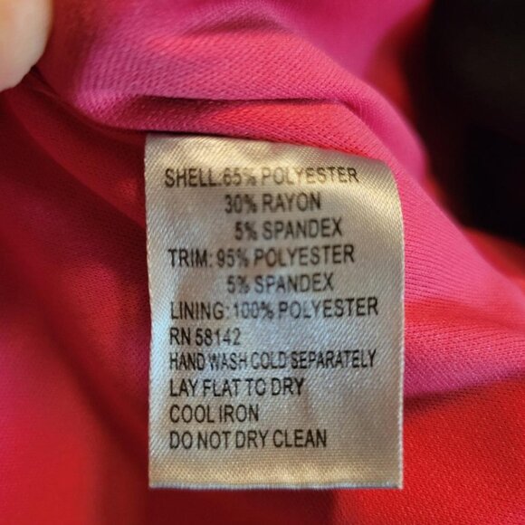 Muse Black Dress with Pink & Beige Ribbon Detail - Picture 9 of 13